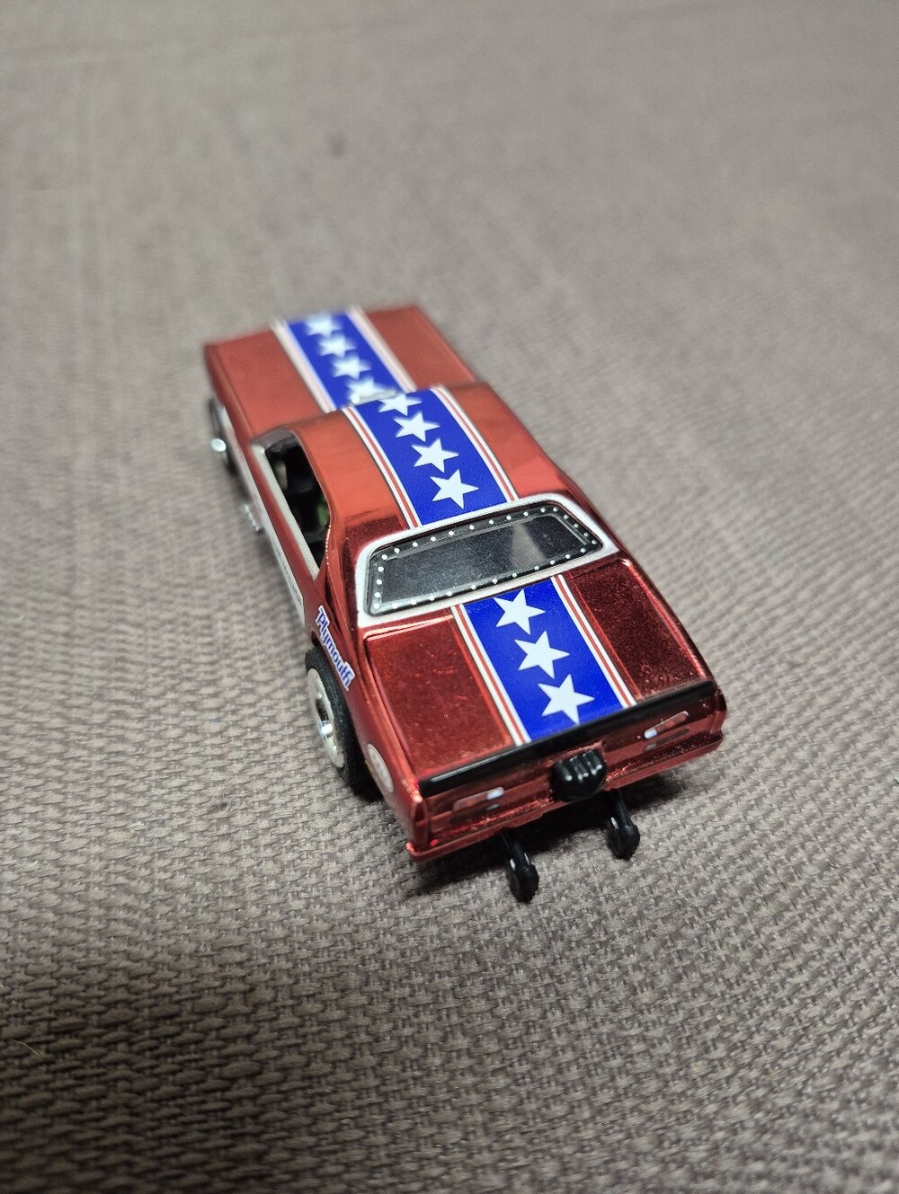 Red Plymouth Duster Slot Car - Picture 4 of 5